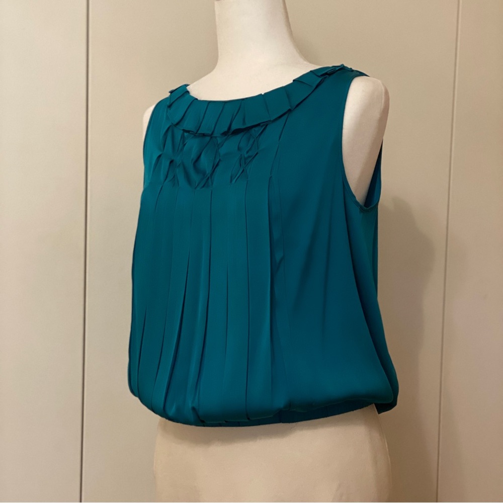 DVF silk pleated top